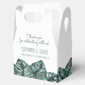 Ballotins Monstera Tropical Palm Retro Mod Beach Mariage Fav (Ouvert)