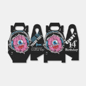 Ballotins Monstre de musique rose avec casque Ballotin (Déplié)