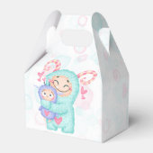 Ballotins Monstres roses et Turquoises mignonnes Fille Anniv (Arrière)