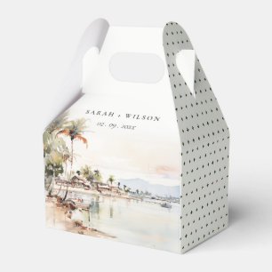 Ballotins Montego Bay Jamaïque Mariage de paysage aquarelle