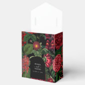 Ballotins Moody Florals Arc Noir Bourgogne Rouge Mariage (Ouvert)