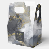 Ballotins Moody Ink Charcoal Gold Abstrait ID988 (Ouvert)