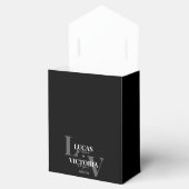 Ballotins Moody Stylish Mariage noir et blanc (Ouvert)