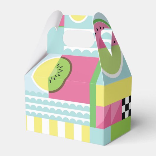 Ballotins Mosaïque colorée estivale, kiwi de pastèque (Verso)