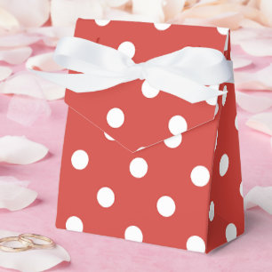 Ballotins Motif à pois rouges et blancs