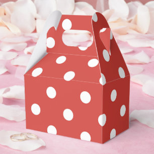 Ballotins Motif à pois rouges et blancs
