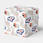 Ballotins Motif Abstrait des tourbillons et des cercles (Arrière)