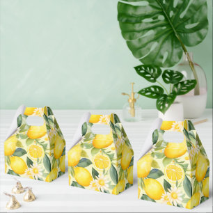 Ballotins Motif aquarelle citron et marguerite