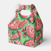 Ballotins Motif aquarelle de pastèque rouge et verte mignonn (Arrière)