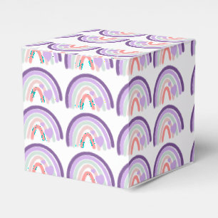 Ballotins Motif arc-en-ciel violet dessiné à la main pour la