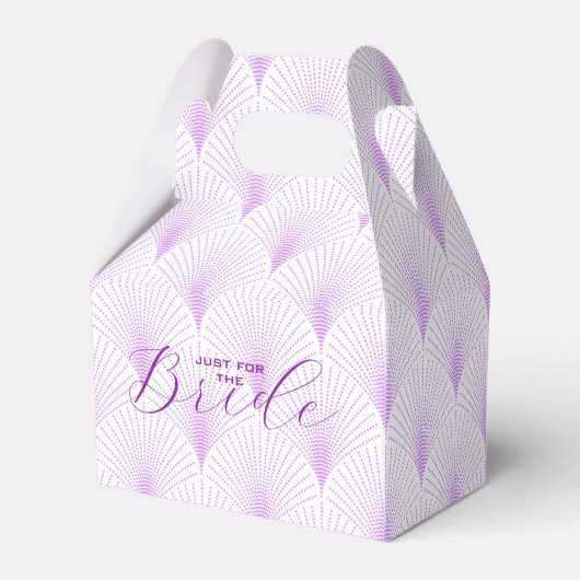 Ballotins Motif Art déco violet clair Texte personnalisé (Arrière)