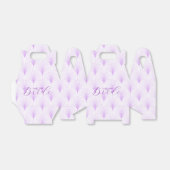 Ballotins Motif Art déco violet clair Texte personnalisé (Déplié)