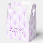 Ballotins Motif Art déco violet clair Texte personnalisé (Ouvert)