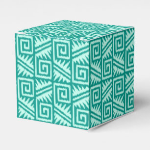 Ballotins Motif aztèque Ikat - Turquoise et Aqua