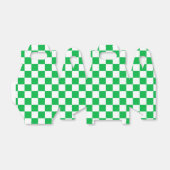 Ballotins Motif blanc À damiers blanc vert (Déplié)