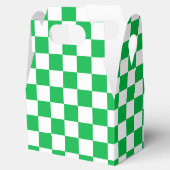 Ballotins Motif blanc À damiers blanc vert (Ouvert)