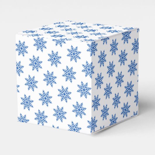 Ballotins Motif bleu et blanc simple Flocon de neige Balloti (Verso)
