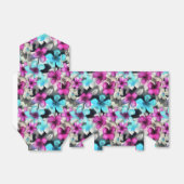 Ballotins Motif bleu rose blanc Aquarelle noire (Déplié)