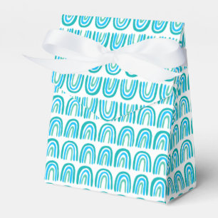Ballotins Motif bleu vert arc-en-ciel Baby shower cadeau
