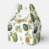 Ballotins Motif botanique Aquarelle Avocado (Arrière)