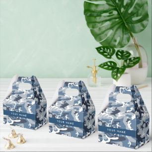 Ballotins Motif camouflage neige hivernale bleue Personnalis