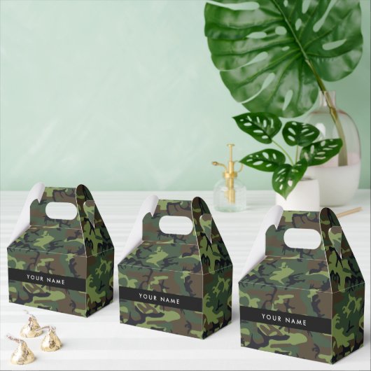 Ballotins Motif Camouflage Vert, Votre nom, Personnaliser (Multiple)