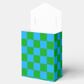 Ballotins Motif chèque À damiers bleu vert (Ouvert)