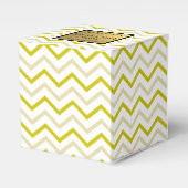 Ballotins Motif chevron zigzag pailleté or Merci (Verso)