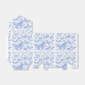 Ballotins motif chic de papillons bleu bébé, shabby c (Déplié)