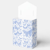 Ballotins motif chic de papillons bleu bébé, shabby c (Ouvert)