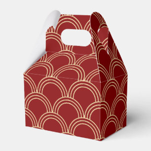 Ballotins Motif chinois traditionnel rouge et or