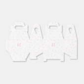 Ballotins Motif Coeur rose Fille Romantique Monogramme (Déplié)