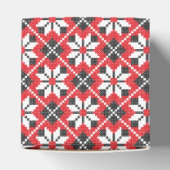 Ballotins Motif croisé transparent rouge et noir (Haut)