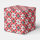 Ballotins Motif croisé transparent rouge et noir (Arrière)