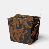 Motif damassé floral royal d'Halloween