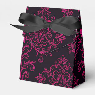 Ballotins Motif damassé gothique violet et noir