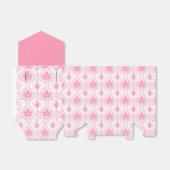 Ballotins motif damassé rose blanc (Déplié)