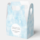 Ballotins Motif d'aquarelle bleu simple Delicate (Ouvert)