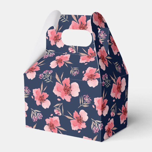 Ballotins Motif d'aquarelle rose foncé (Verso)