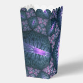 Ballotins motif d'art fractal 3D Turquoise violet rose (Verso)