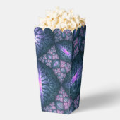 Ballotins motif d'art fractal 3D Turquoise violet rose (Sauté)