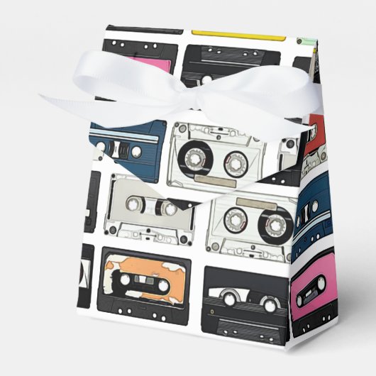 Ballotins Motif d'art Retro vintage Cassette Mix Tapes (Verso)