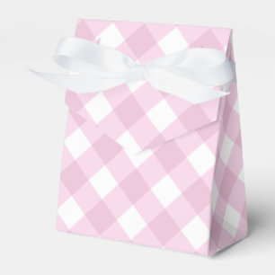 Ballotins Motif de bébé rose et blanc En vichy