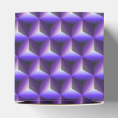 Ballotins Motif de bloc de cube violet abstrait (Haut)