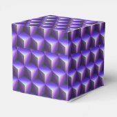Ballotins Motif de bloc de cube violet abstrait (Arrière)