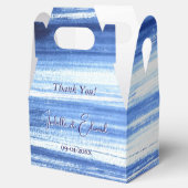 Ballotins Motif de brosses à l'aquarelle branchée Navy (Ouvert)