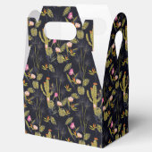 Ballotins Motif de cactus nocturne d'été foncé (Ouvert)