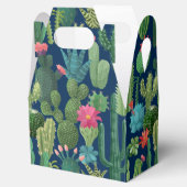 Ballotins Motif de cactus Turquoises verts en fleurs (Ouvert)