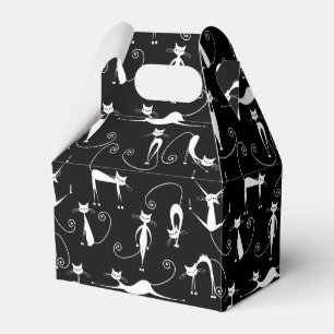 Ballotins Motif de chat blanc mince fantaisiste