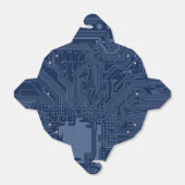 Ballotins Motif de circuit Geek bleu (Déplié)